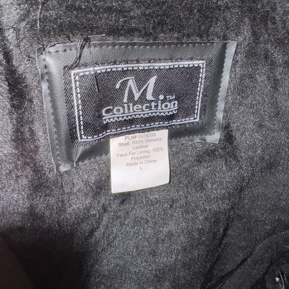 Mens M Collection Genuine Lamb Leather Jacket New - Picture 3 of 12